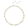 Silver and Gold Ankle Chain | Vamp London Jewellery