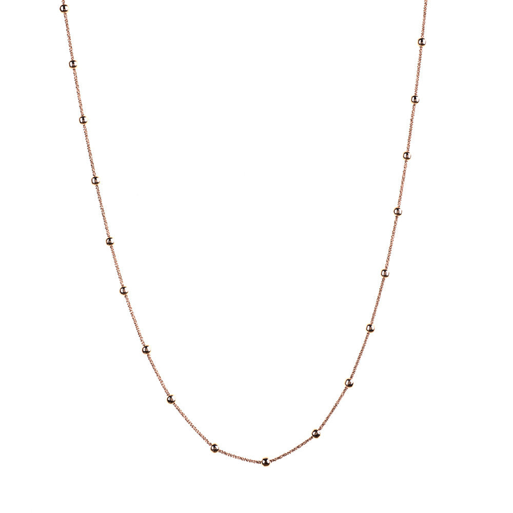 Rose Gold Long Rio Necklace | Vamp London Jewellery
