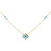 Symbolic Evil Eye Yellow Gold Necklace | Vamp London Jewellery