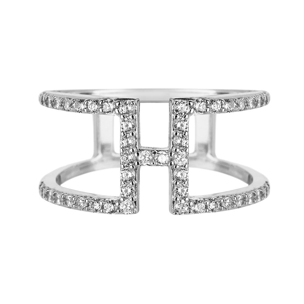 Silver H Ring | Vamp London Jewellery