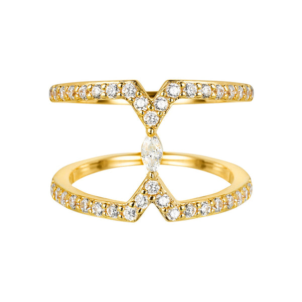 Yellow Gold Marquise Ring | Vamp London Jewellery