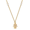 Yellow Gold Hamsa Necklace | Vamp London Jewellery