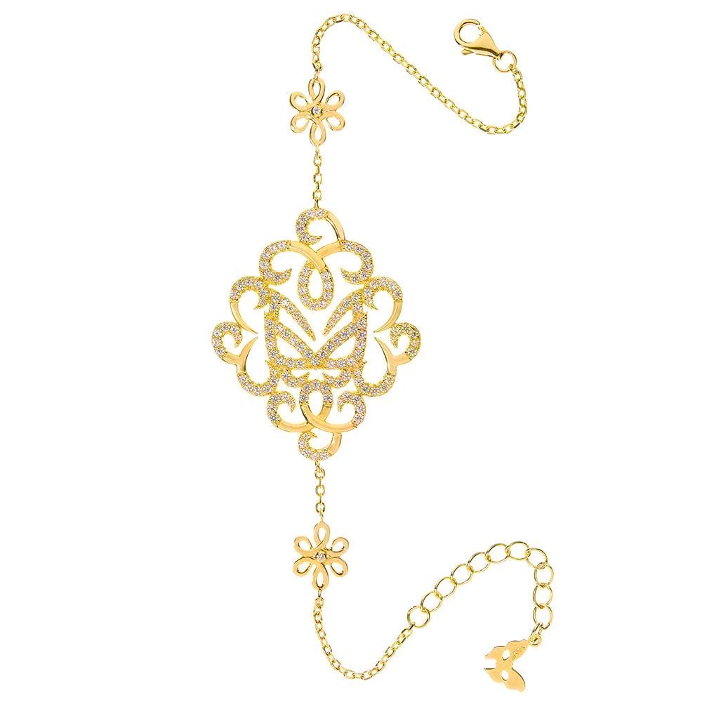 Yellow Gold Fancy Bracelet | Vamp London Jewellery
