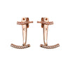 Rose Gold Ear Jackets | Vamp London Jewellery