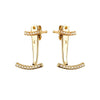 Yellow Gold Ear Jackets | Vamp London Jewellery