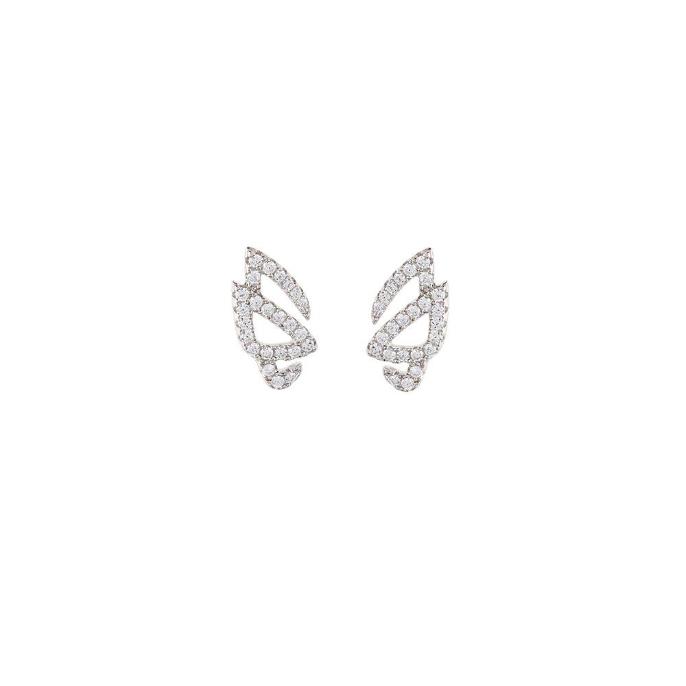 Silver Unmasked Studs | Vamp London Jewellery