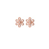 Rose Gold Flower Studs | Vamp London Jewellery