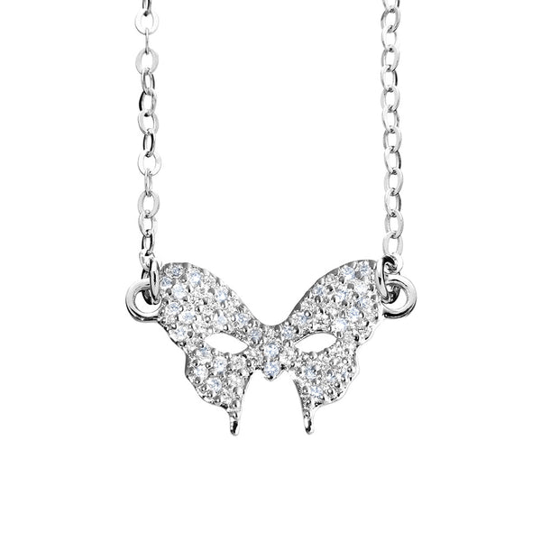 Silver Mask Necklace | Vamp London Jewellery