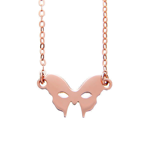 Rose Gold Mask Necklace | Vamp London Jewellery