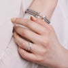 Silver Crossover Ring | Vamp London Jewellery