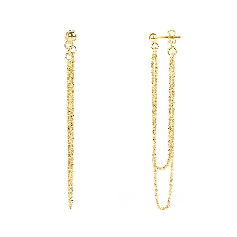 Yellow Gold Rio Earrings | Vamp London Jewellery