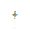 Symbolic Evil Eye Yellow Gold Bracelet | Vamp London Jewellery