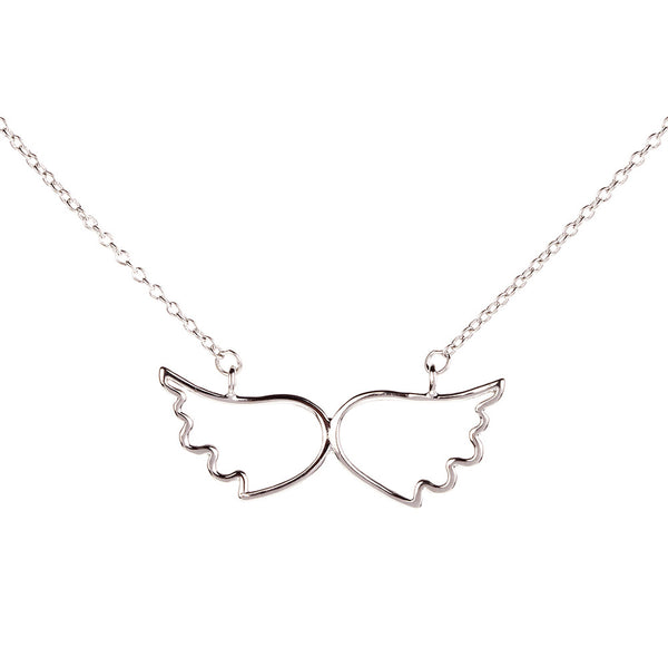 Symbolic Angel Wing Silver Necklace | Vamp London Jewellery