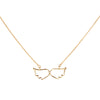 Symbolic Angel Wing Yellow Gold Necklace | Vamp London Jewellery