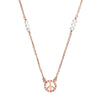 Rose Gold Peace Necklace | Vamp London Jewellery