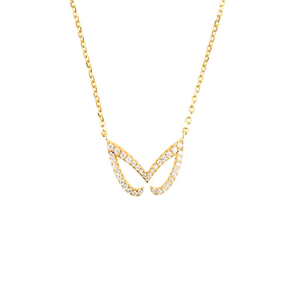 Yellow Gold Unmasked Necklace | Vamp London Jewellery