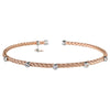 Rose Gold Bracelet 5 CZ | Vamp London Jewellery