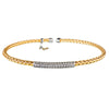 Yellow Gold Bar Bracelet | Vamp London Jewellery