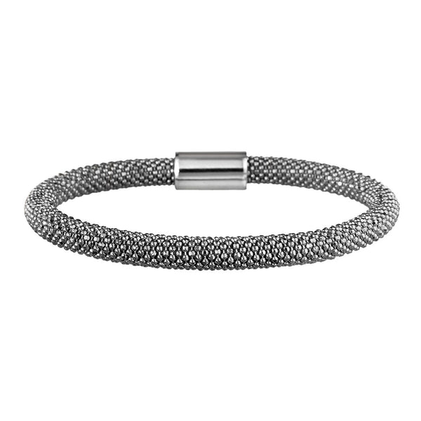 Oxidised Bold Mesh Bracelet | Vamp London Jewellery