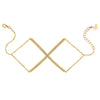 Yellow Gold X Bracelet | Vamp London Jewellery