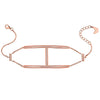 Rose Gold H Bracelet | Vamp London Jewellery