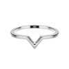 Silver V Ring | Vamp London Jewellery